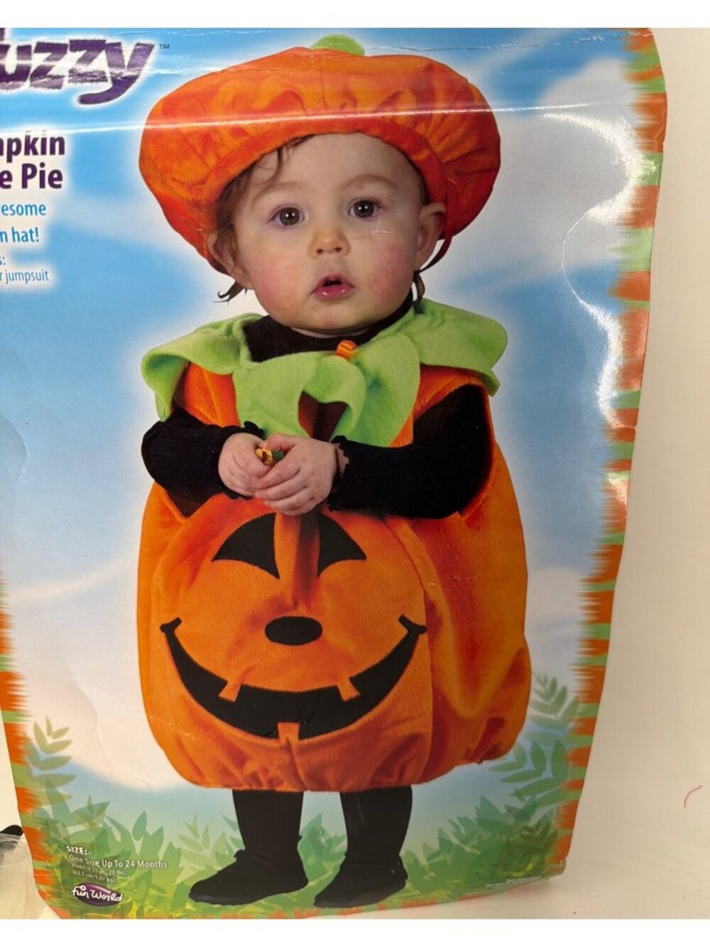 Fun World Pumpkin Halloween Costume Baby Size Toddler OS